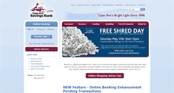 Desktop Screenshot of capeannsavingsbank.com